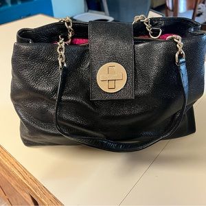 Kate Spade shiny black leather purse